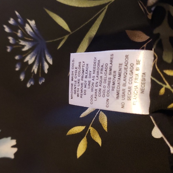 Studio I Black Sleeveless Floral Dress Ladies Size 12 - Picture 8 of 8